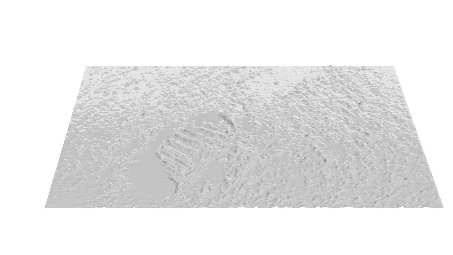 Astronauts First Footprint On The Moon 3D model_13