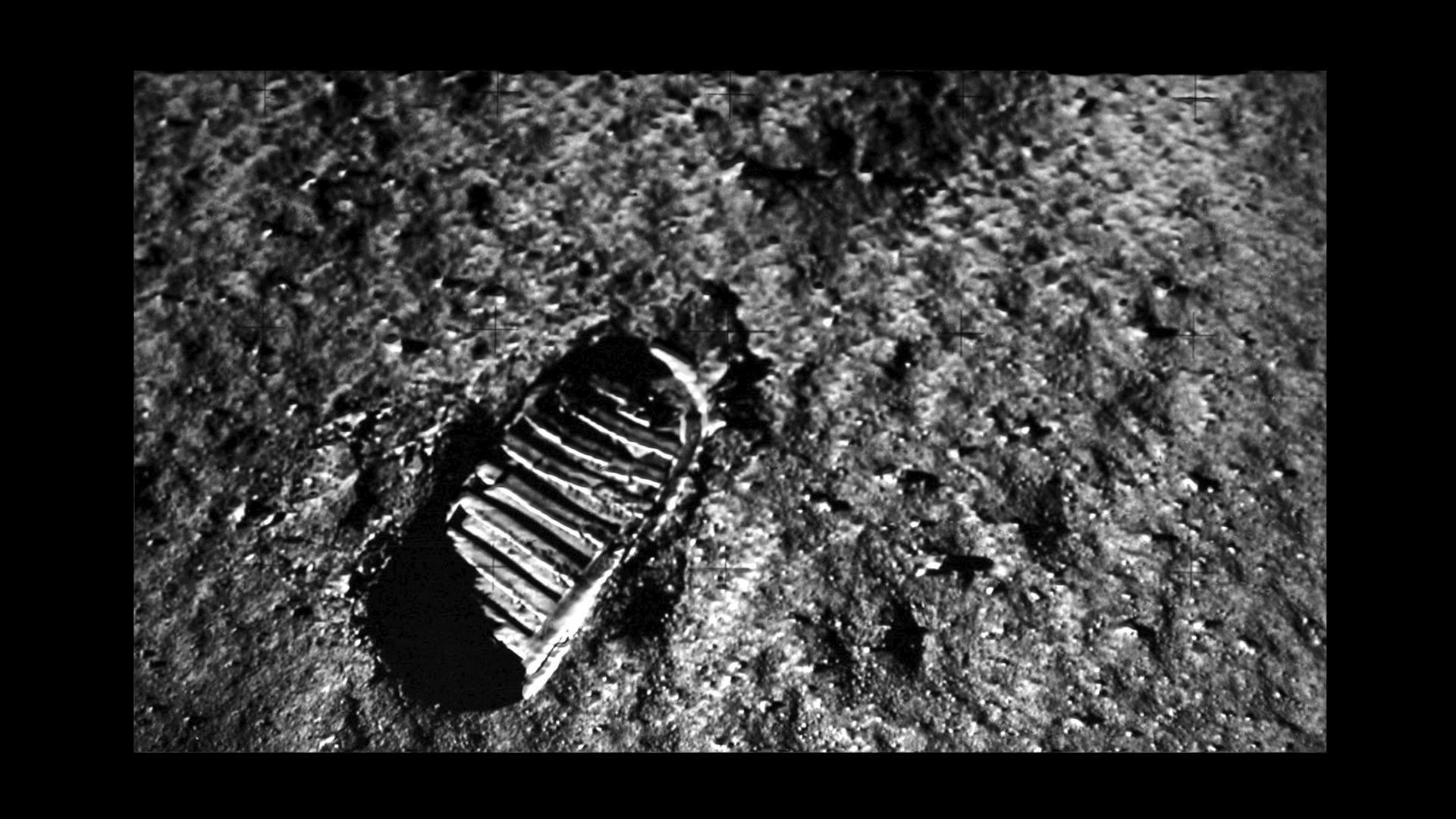 Astronauts First Footprint On The Moon 3D model_6