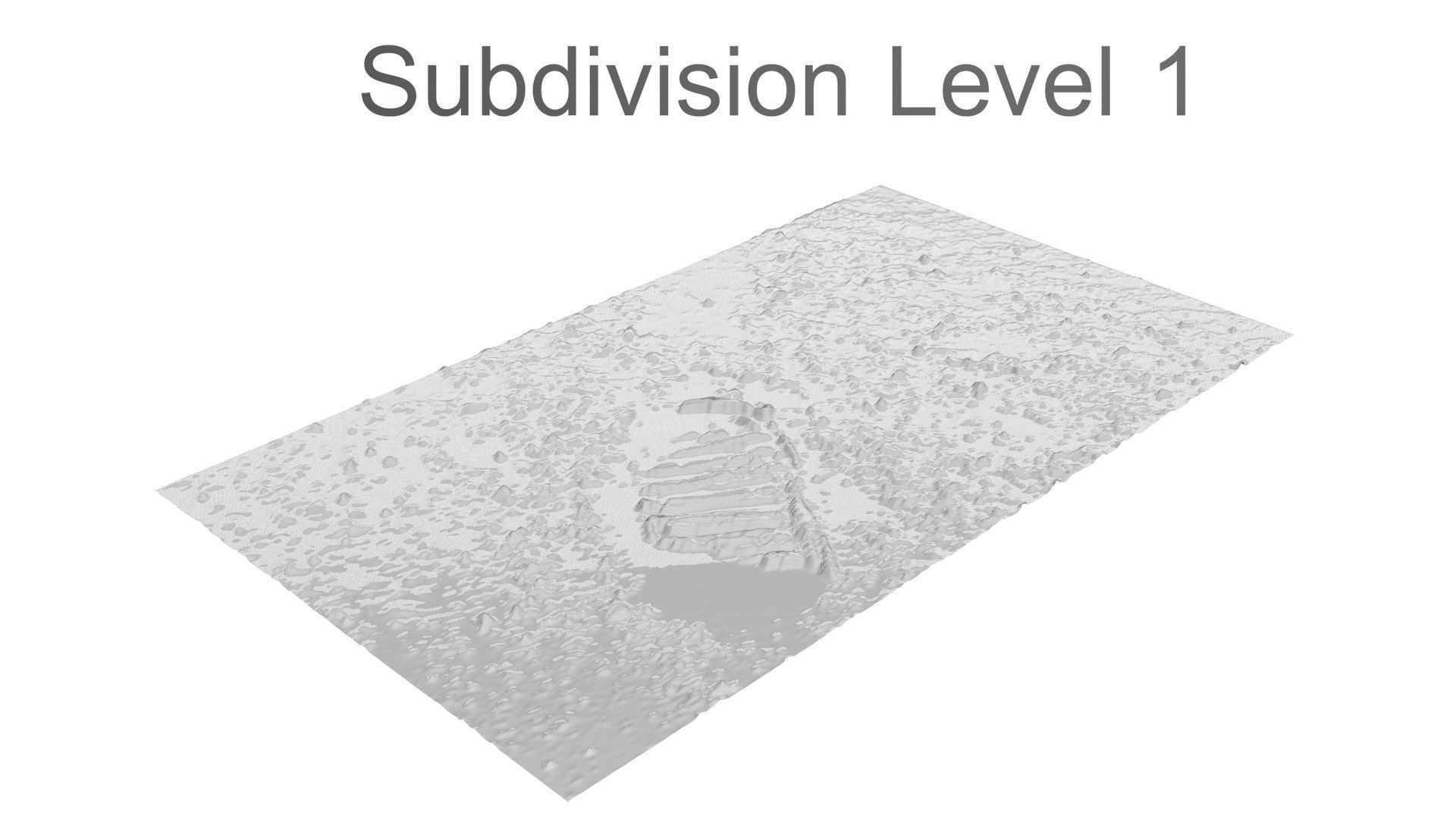 Astronauts First Footprint On The Moon 3D model_11