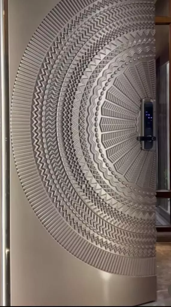 Modern CNC Door 3D model_0