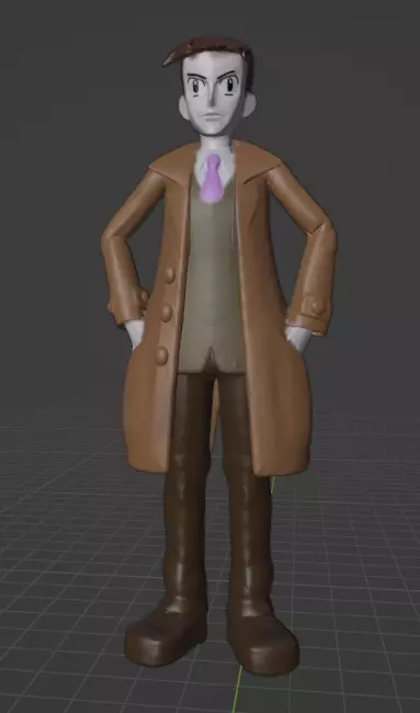 Looker pokemon trainer  3D print model_0