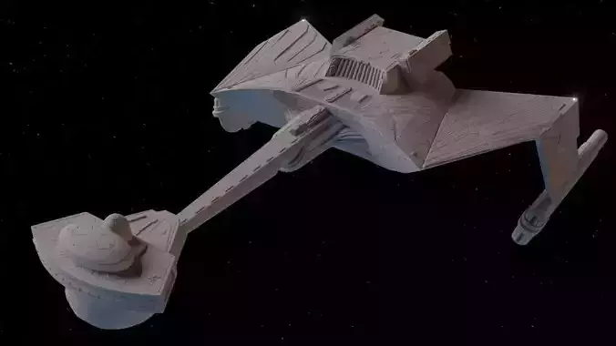 Romulan Stormbird Cruiser 3dprint from Star Trek 3D print model