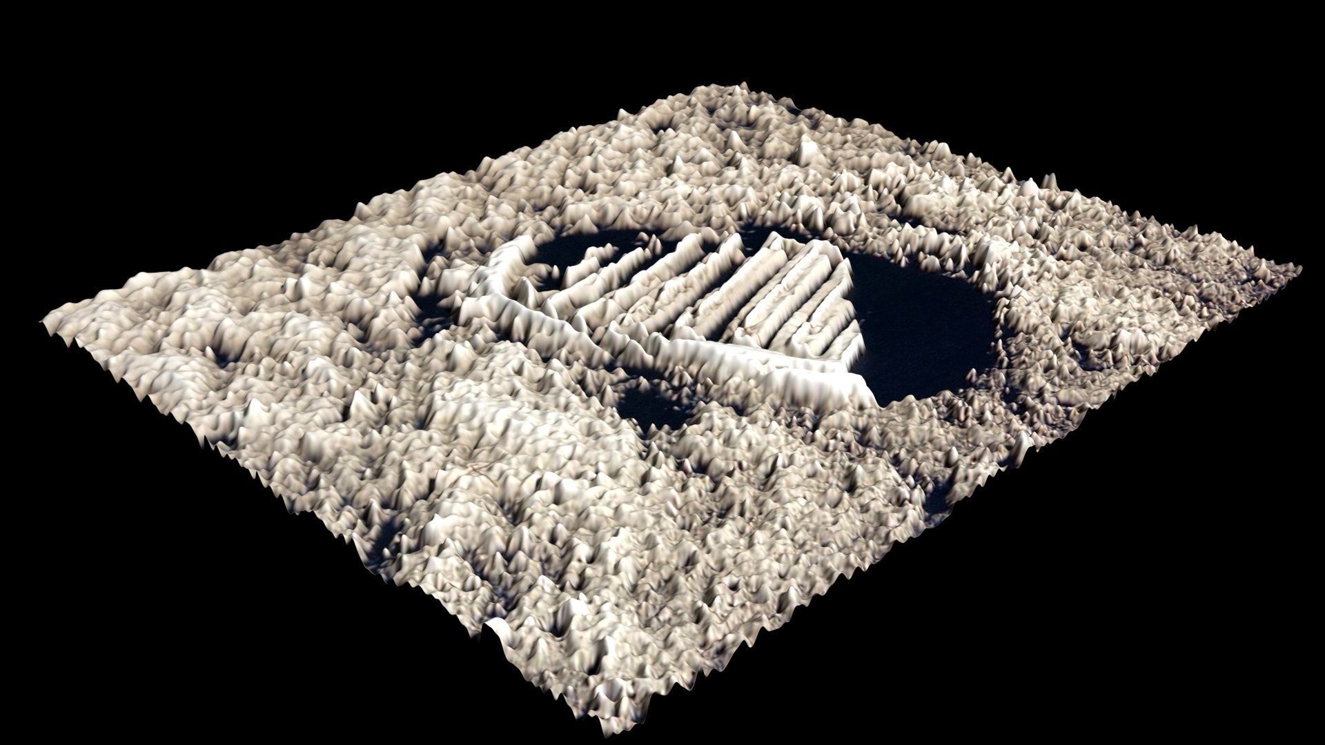 Astronauts First Footprint On The Moon 3D model_8