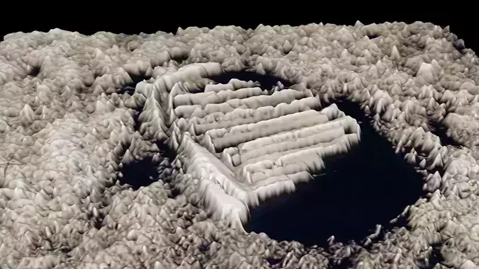 Astronauts First Footprint On The Moon 3D model Astronauts First Footprint On The Moon 3D model