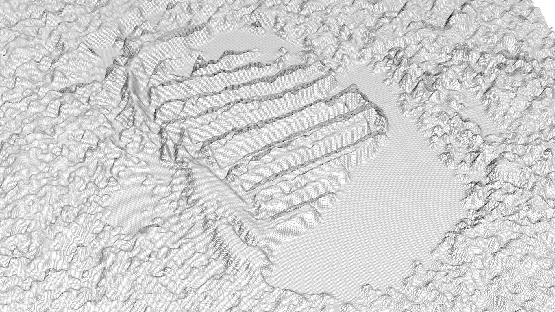 Astronauts First Footprint On The Moon 3D model_12