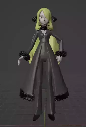 Cynthia pokemon master  3D print model
