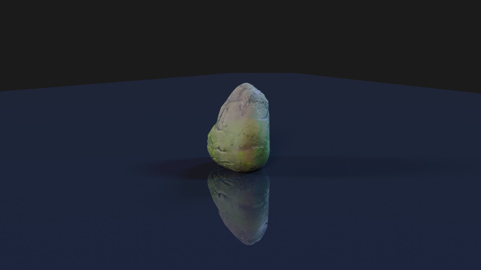 Realistic Moss Textured Rocks for Games - 8 Pack Low-poly 3D model_6