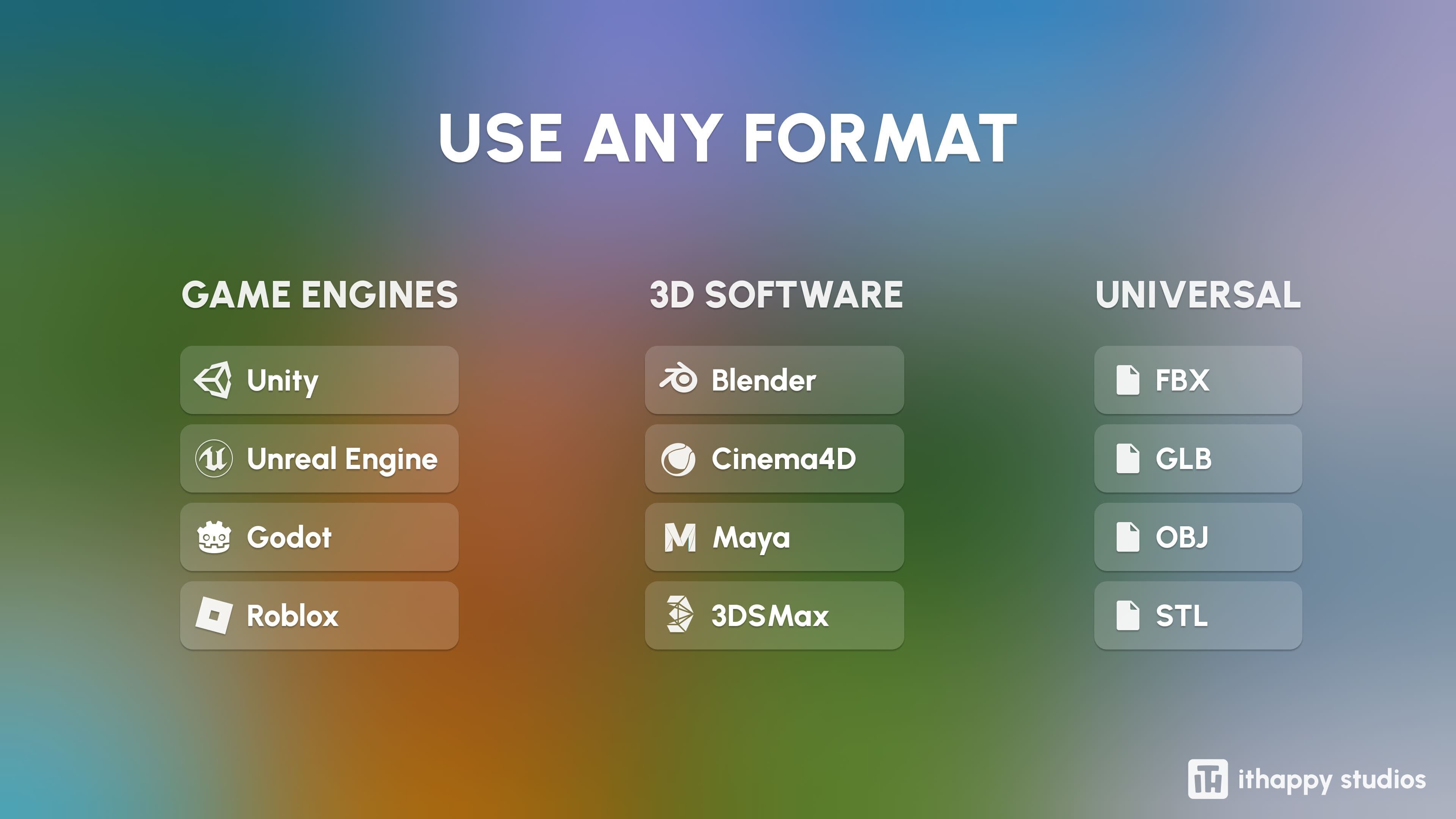 Vegetation 2 Low-poly 3D model_1