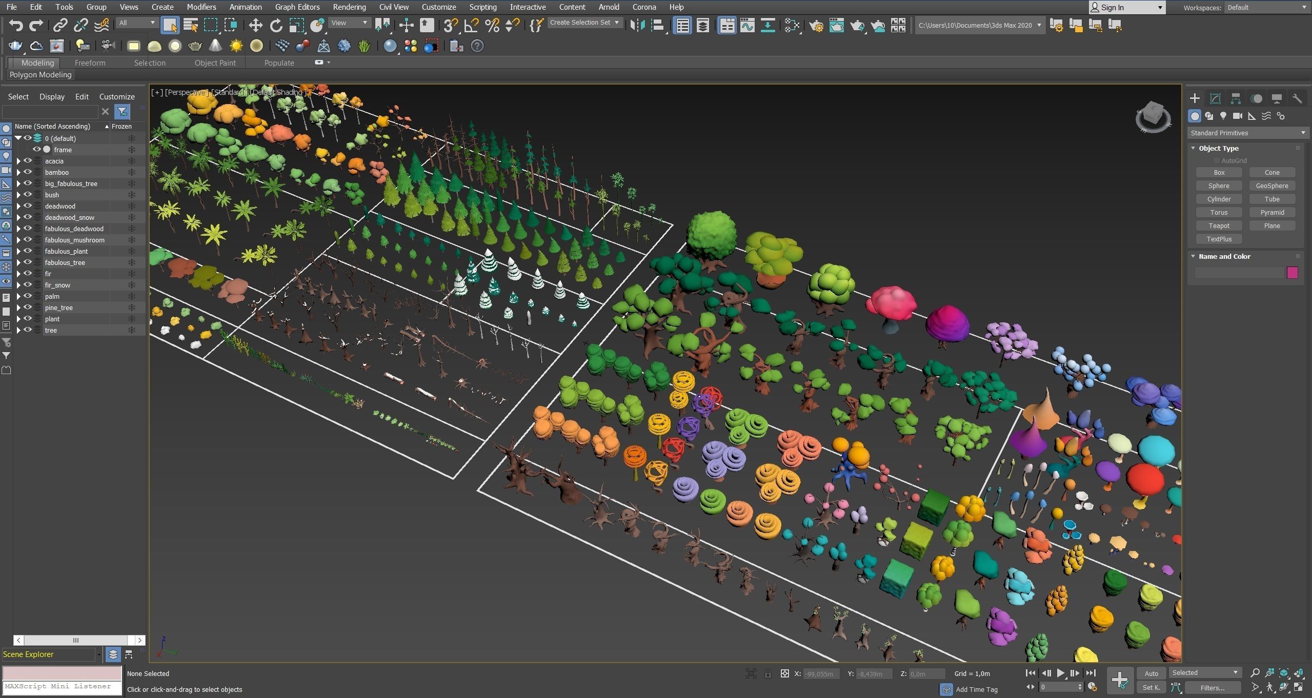 Vegetation 2 Low-poly 3D model_57