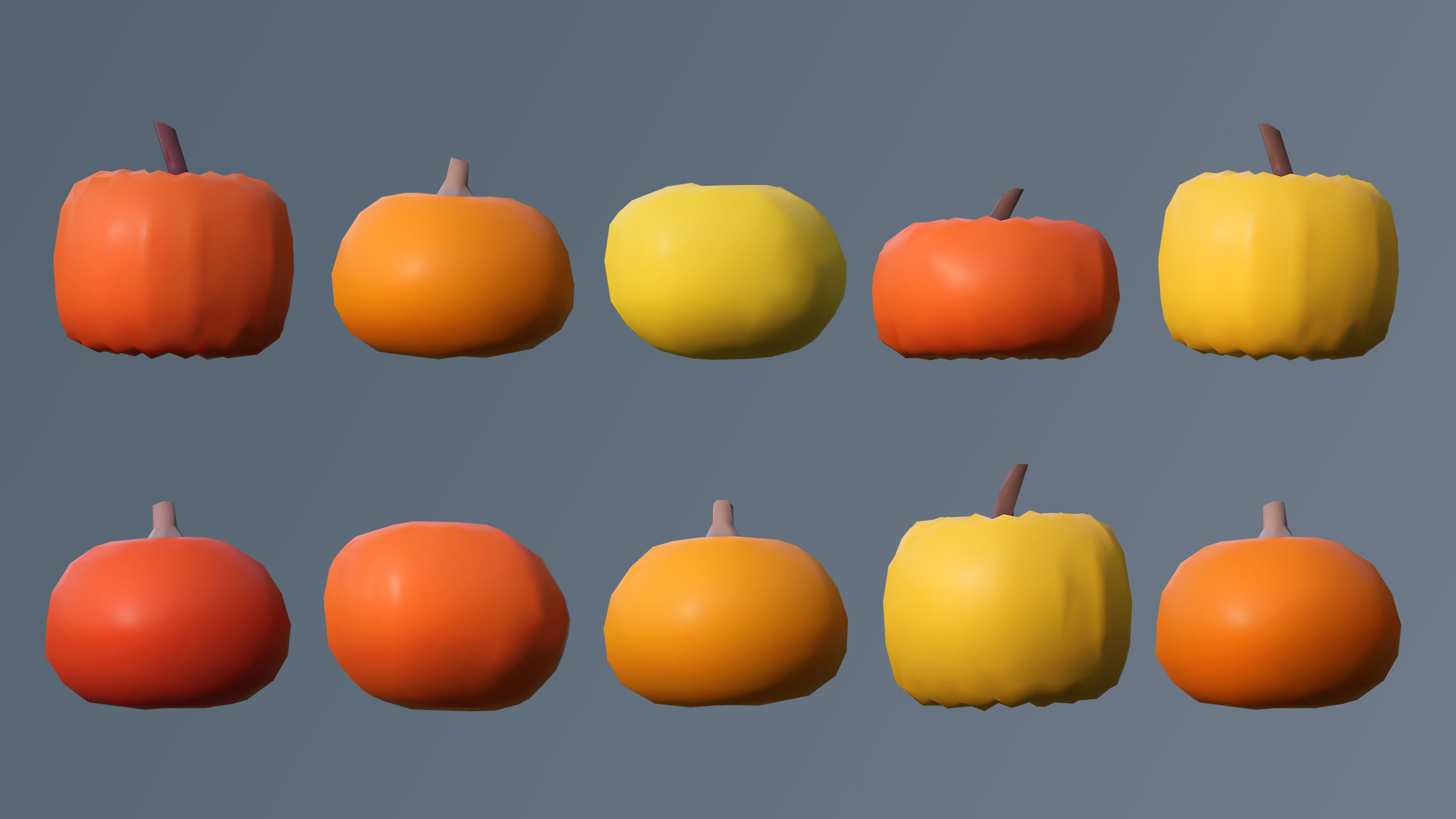 Vegetation 2 Low-poly 3D model_50