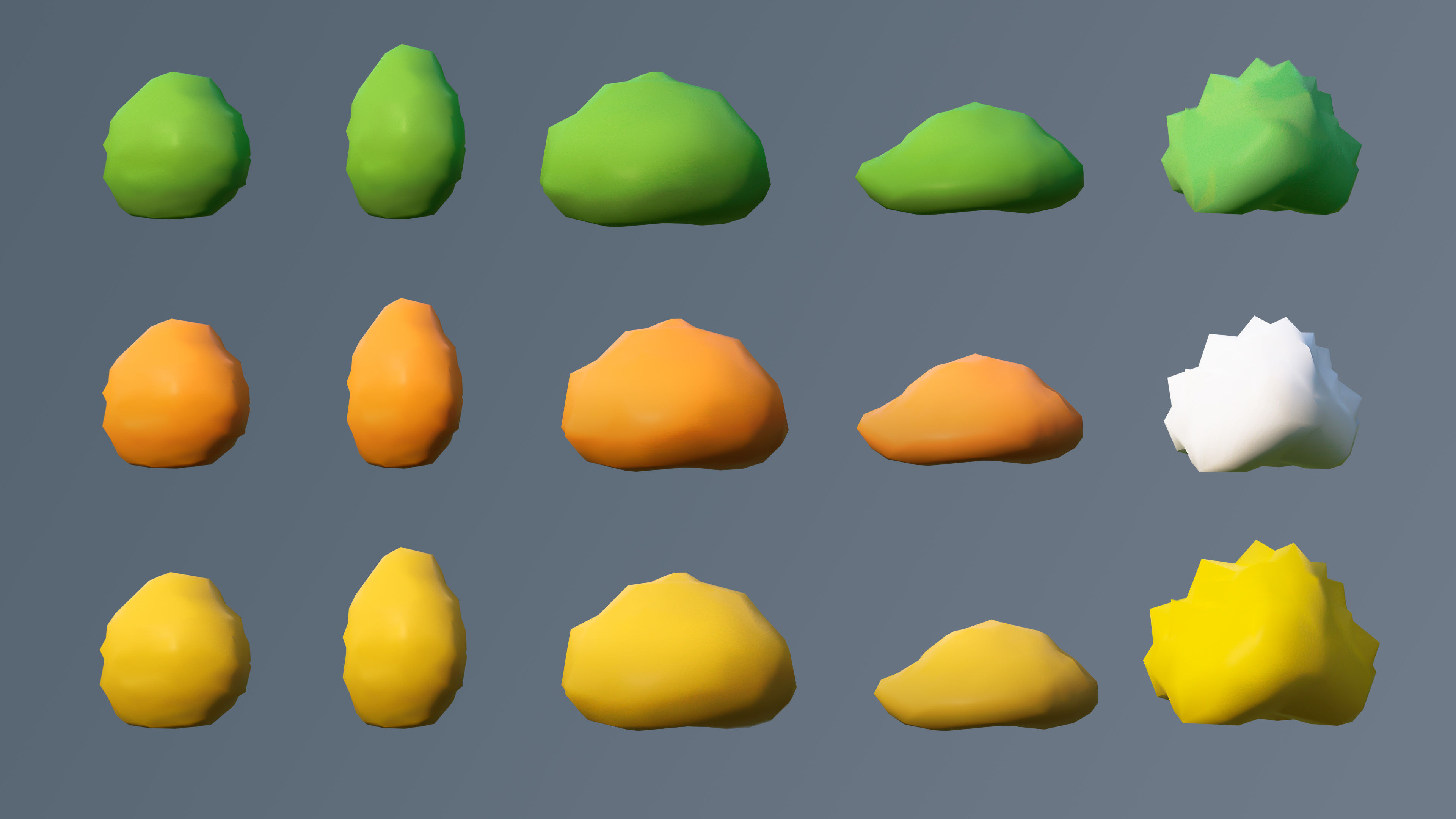 Vegetation 2 Low-poly 3D model_52