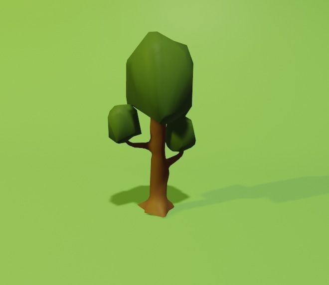 Low Poly Stylized Trees Free low-poly 3D model_4