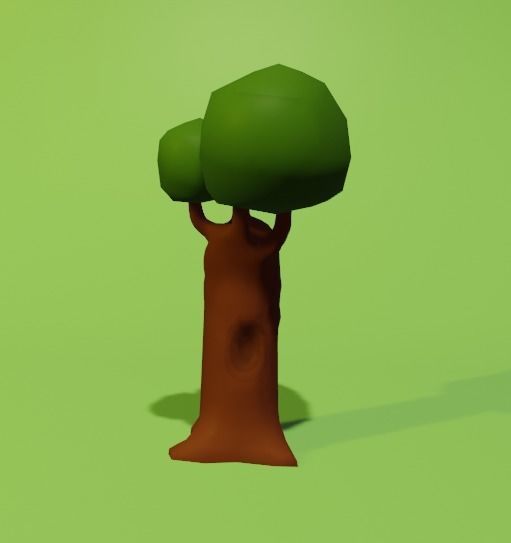 Low Poly Stylized Trees Free low-poly 3D model_3