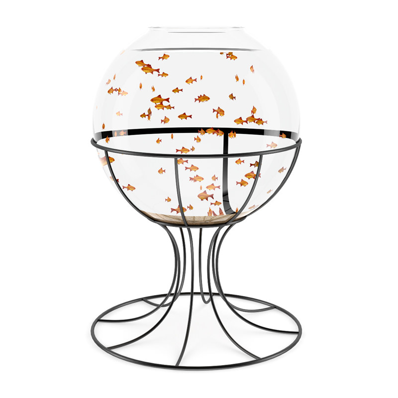 Spherical Aquarium 3D model_1