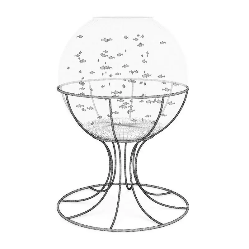 Spherical Aquarium 3D model_0