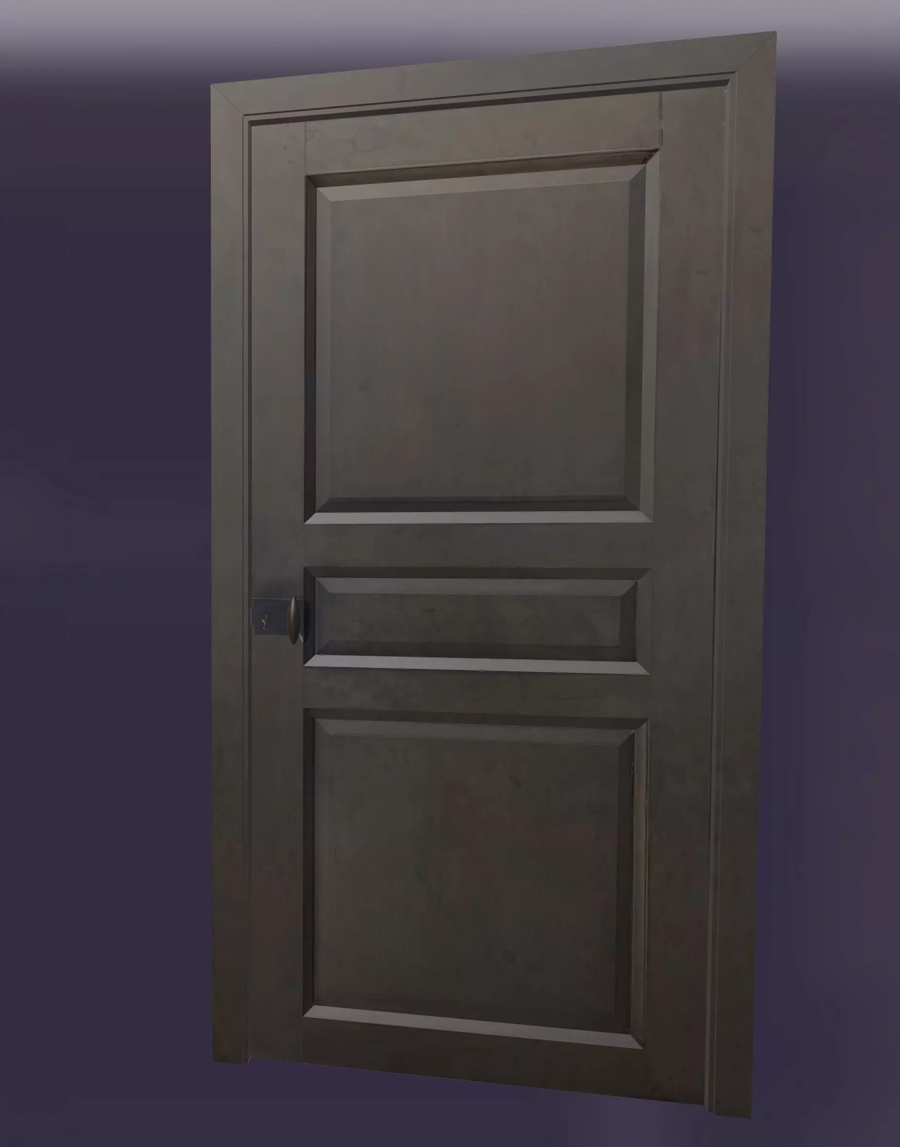 Scandinavian Door 3D model_0