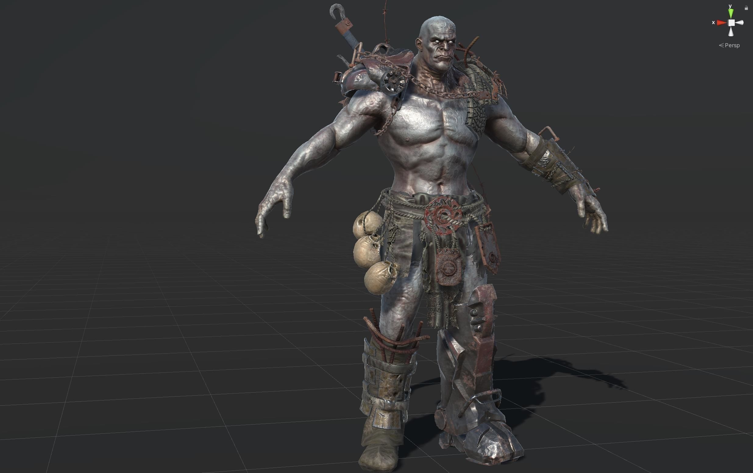 SuperZombie5 for pack Low-poly 3D model_39