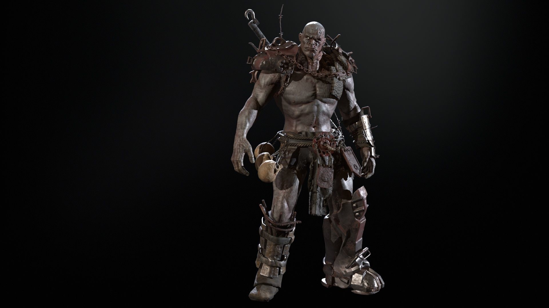 SuperZombie5 for pack Low-poly 3D model_18