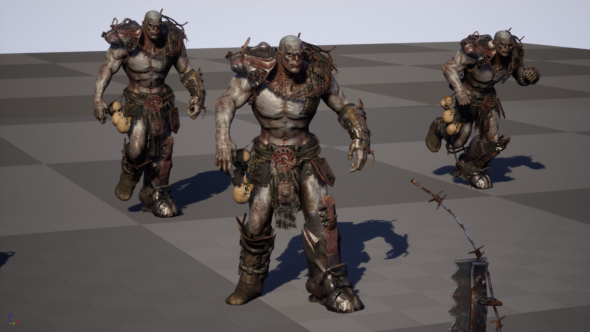 SuperZombie5 for pack Low-poly 3D model_45