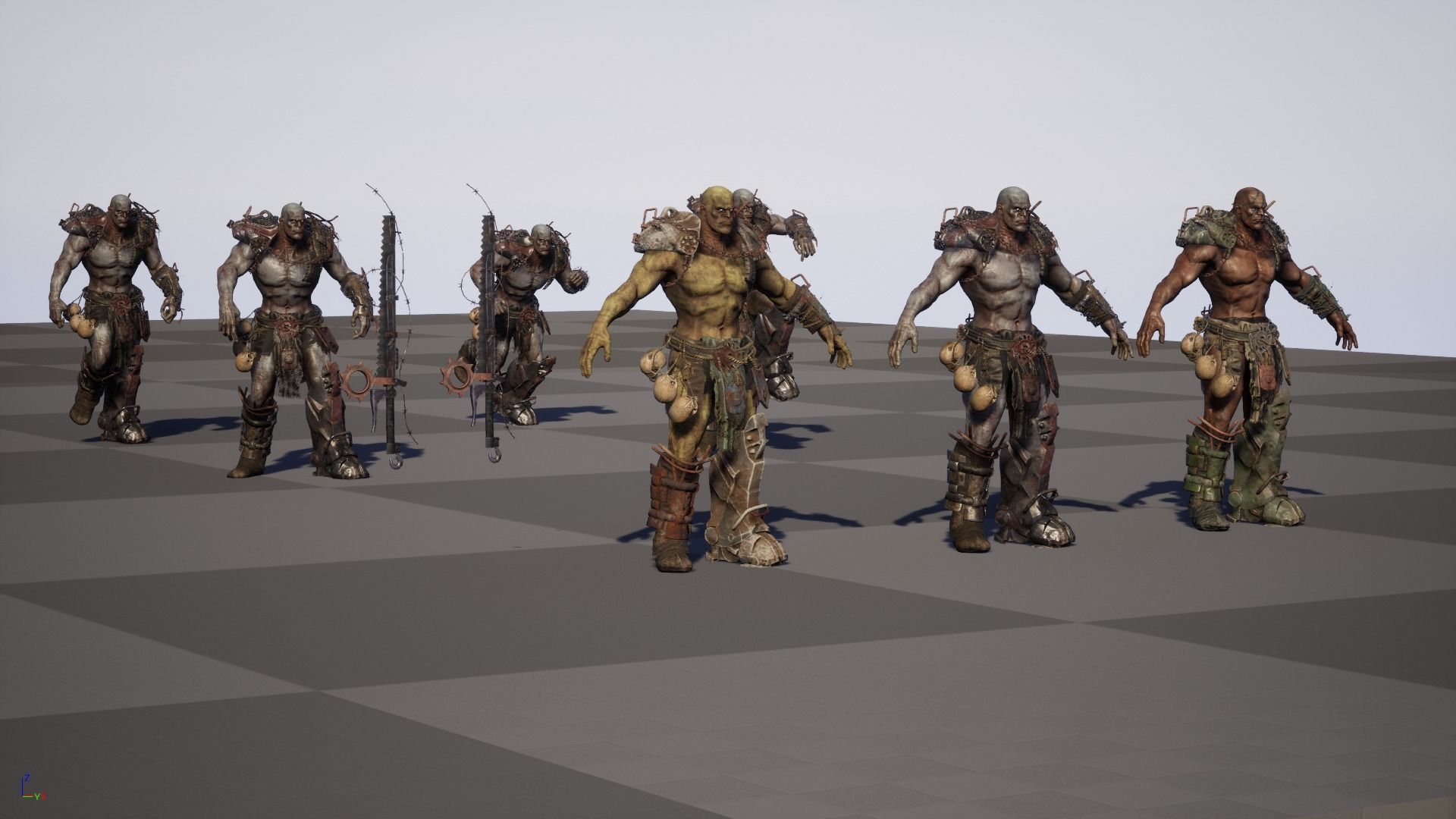 SuperZombie5 for pack Low-poly 3D model_43