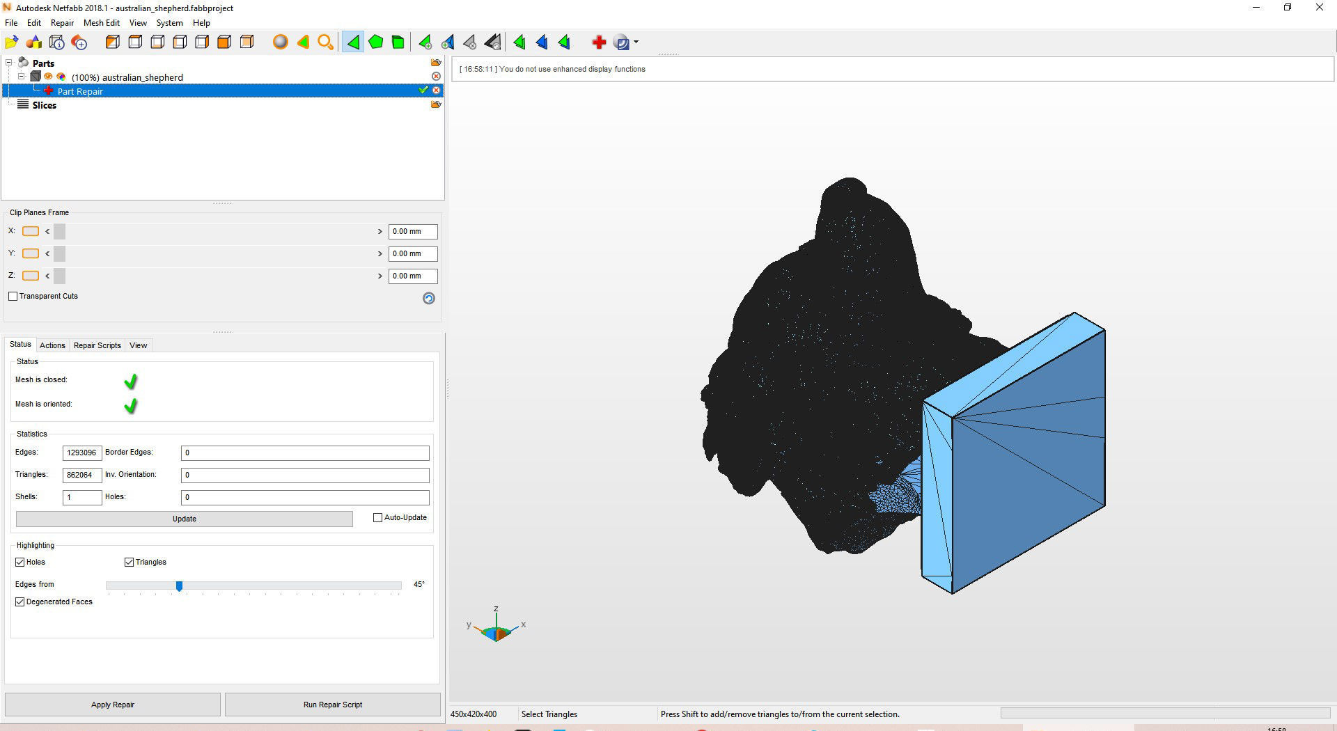 Australian shepherd bust 3D print model_8