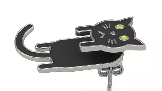 Cat Earing with Enamel