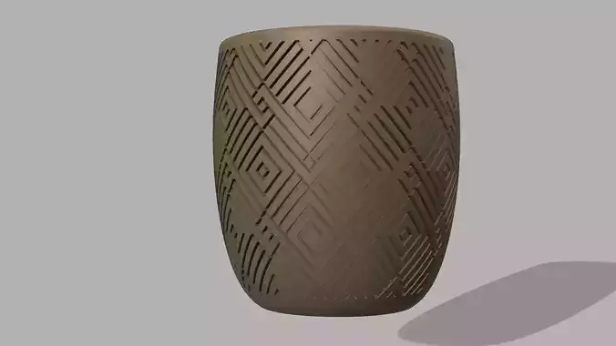 Realistic 3D Vase Model for Indoor and Outdoor Use