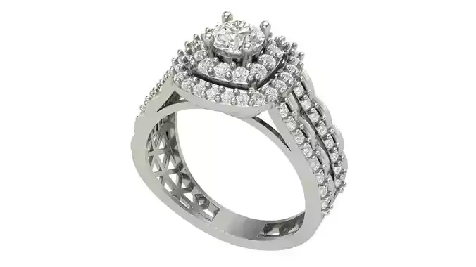 Cushion Top Diamond Ring