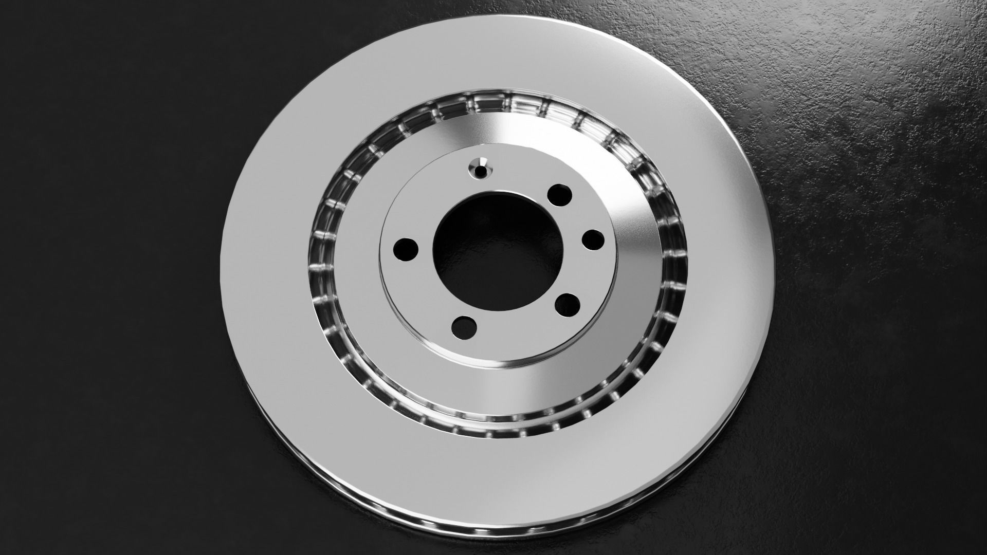 Car Brake Disc Type One 3D model_11