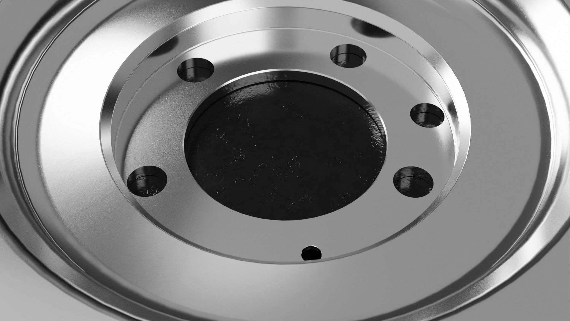 Car Brake Disc Type One 3D model_17