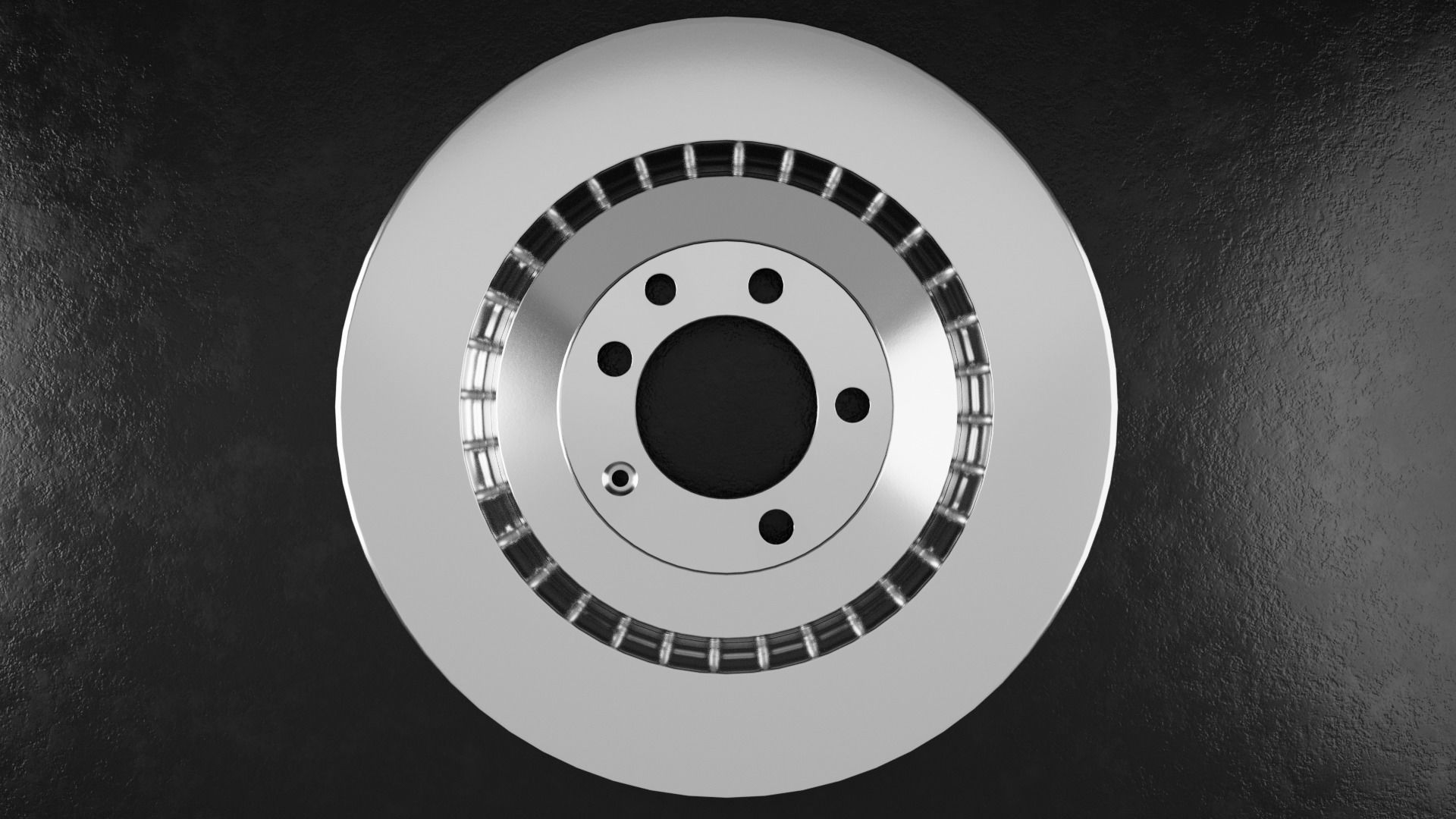 Car Brake Disc Type One 3D model_2