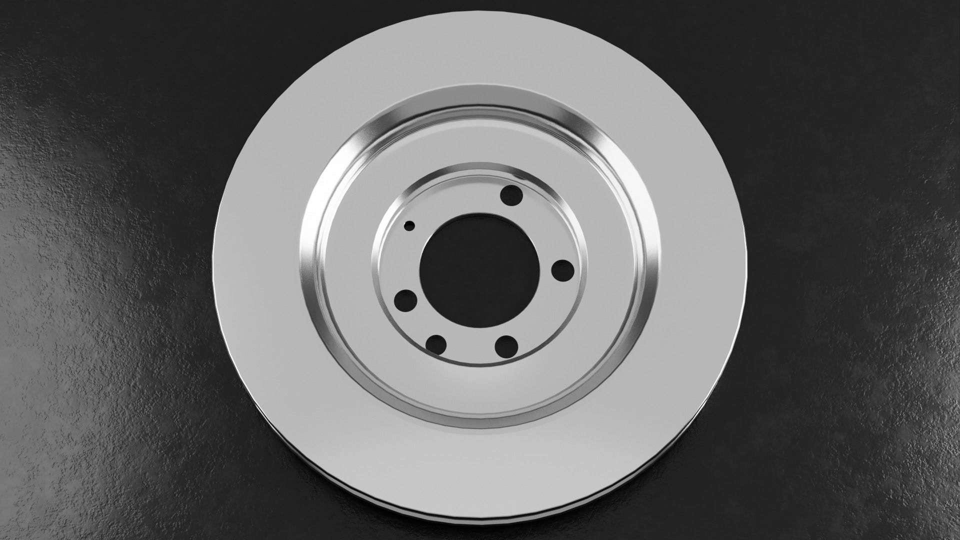 Car Brake Disc Type One 3D model_14