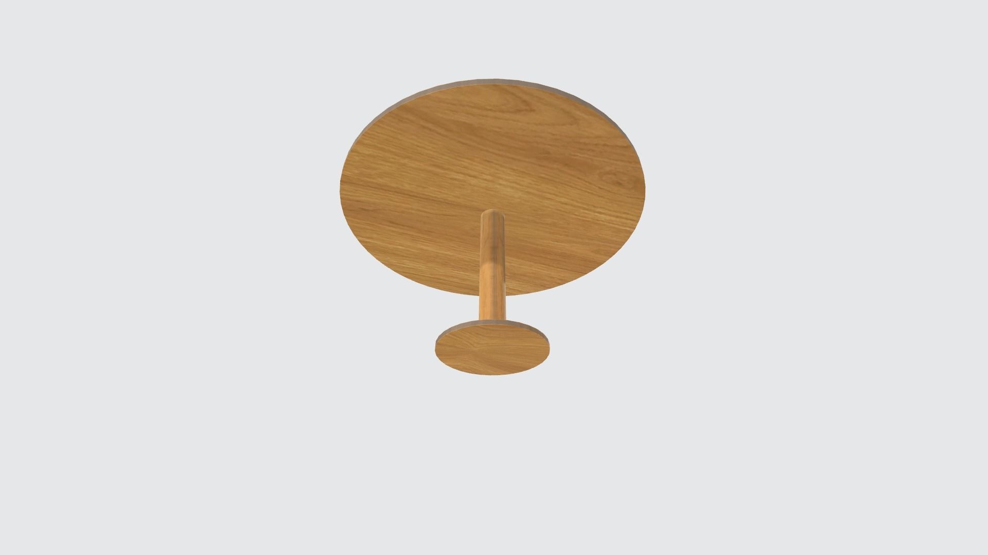Wooden Table Low-poly 3D model_1