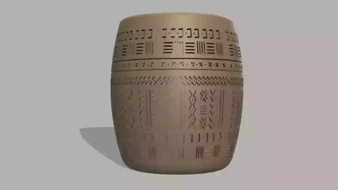 Realistic 3D Vase Model for Indoor and Outdoor Use 