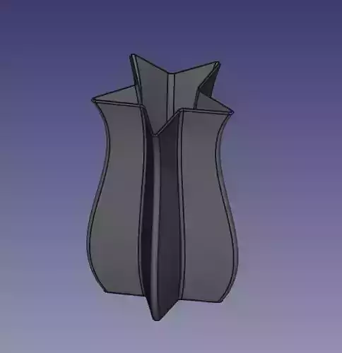 Star-Shaped Vase 3D model