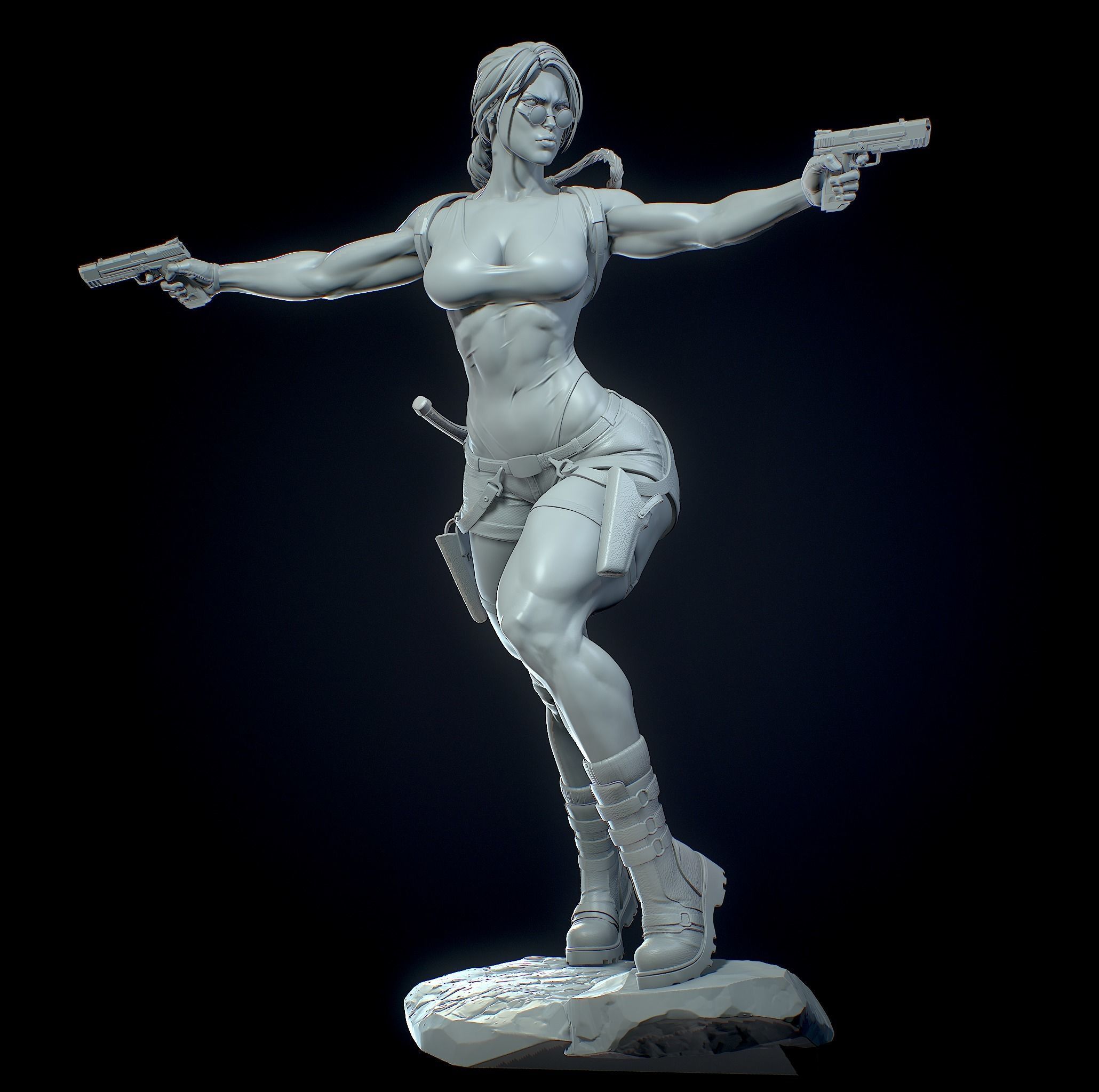 Lara Croft with NSFW 3D print model_17