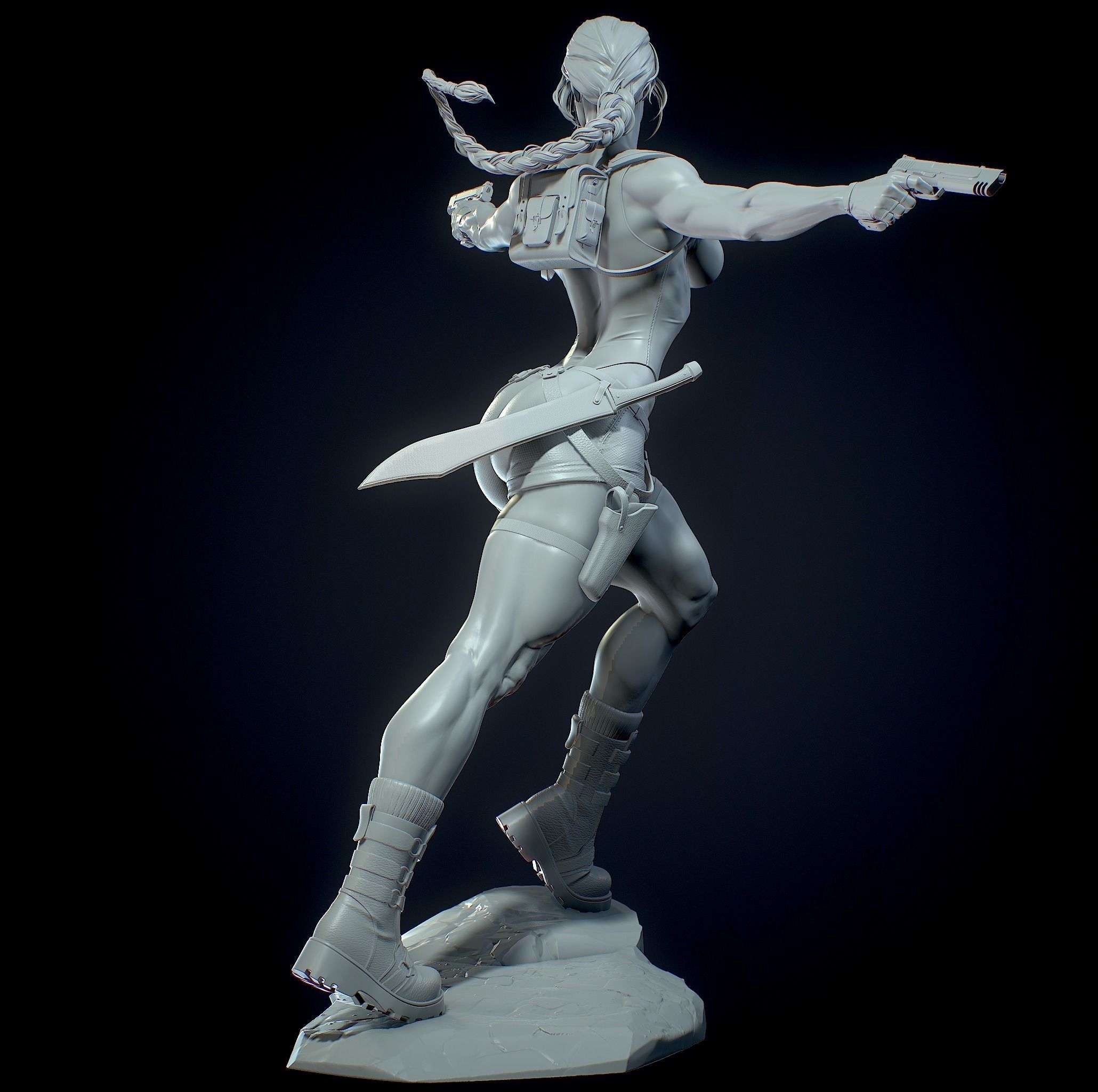 Lara Croft with NSFW 3D print model_20