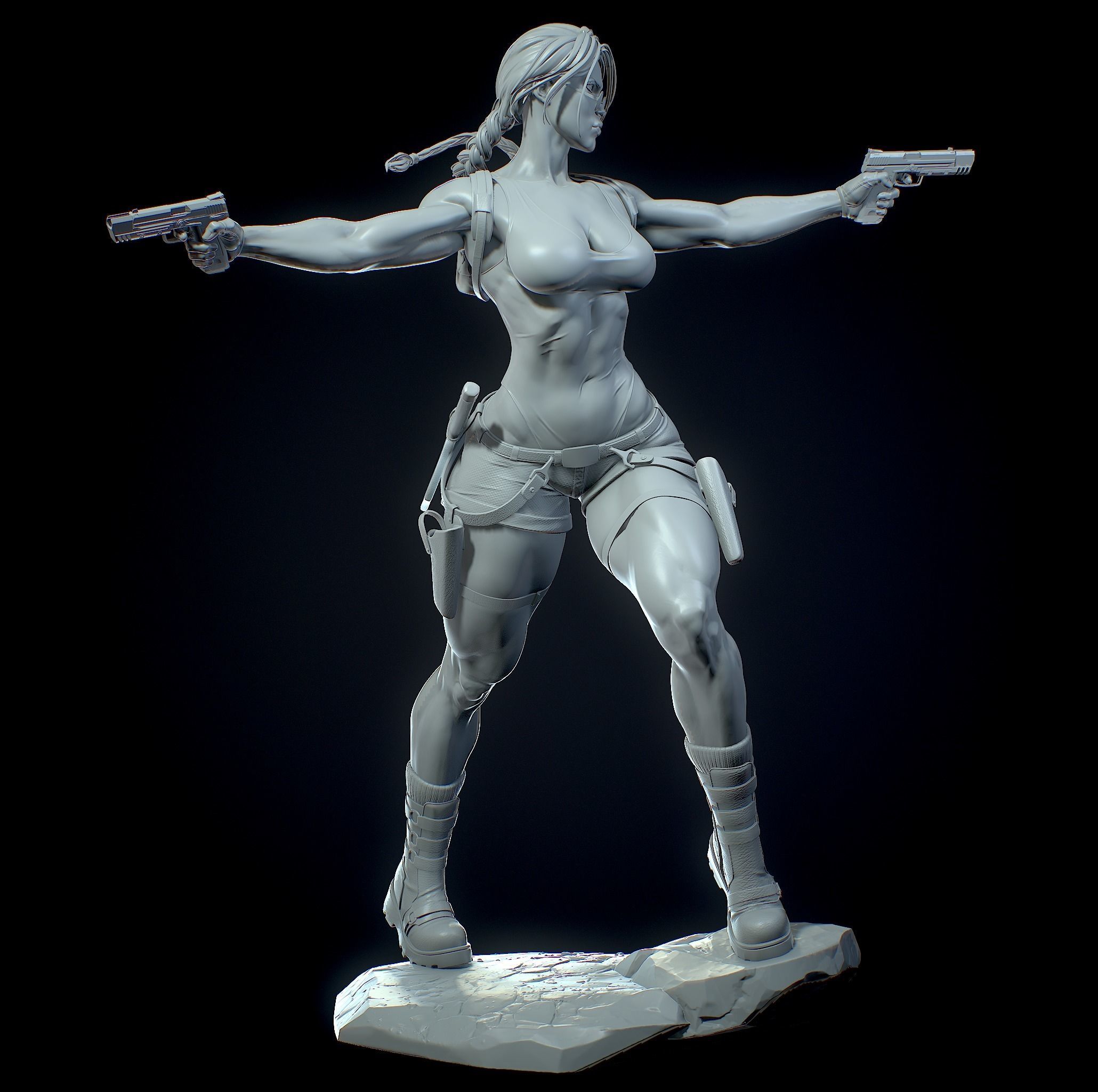 Lara Croft with NSFW 3D print model_18