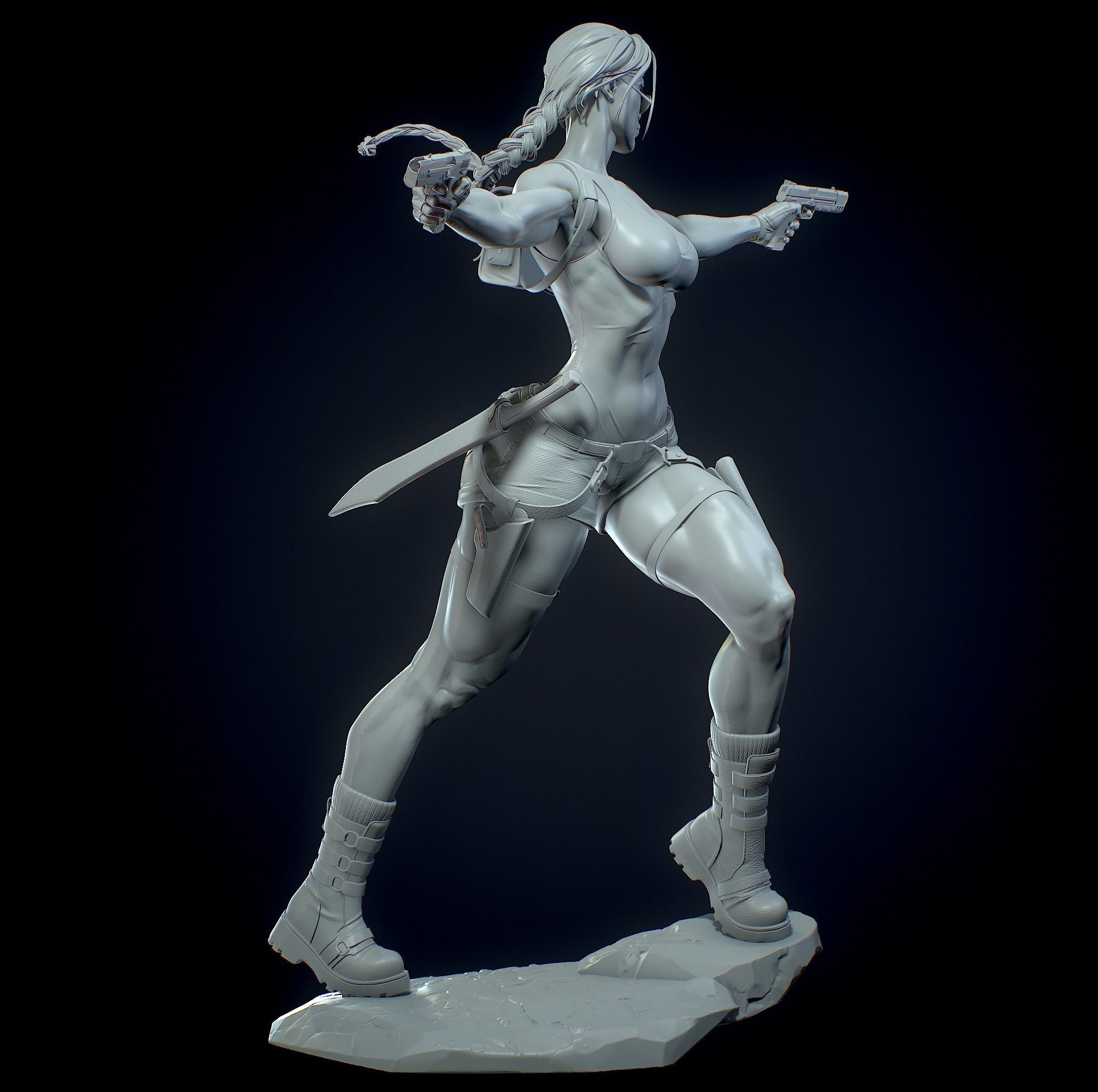 Lara Croft with NSFW 3D print model_19