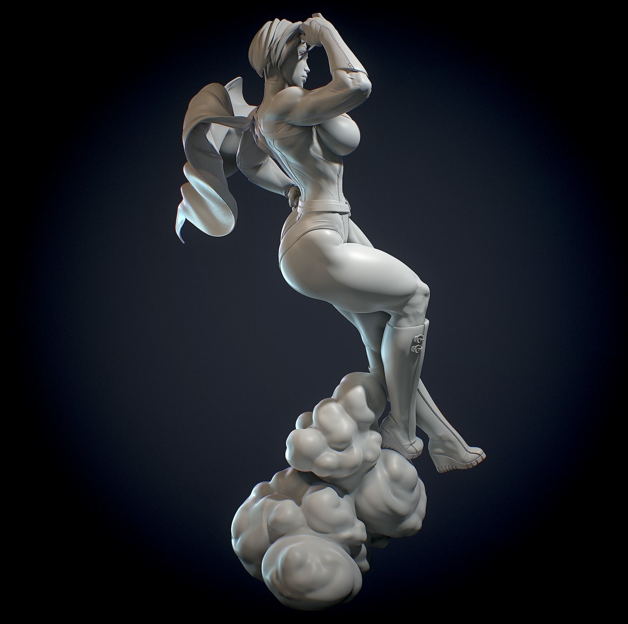 Power girl with NSFW 3D print model_16