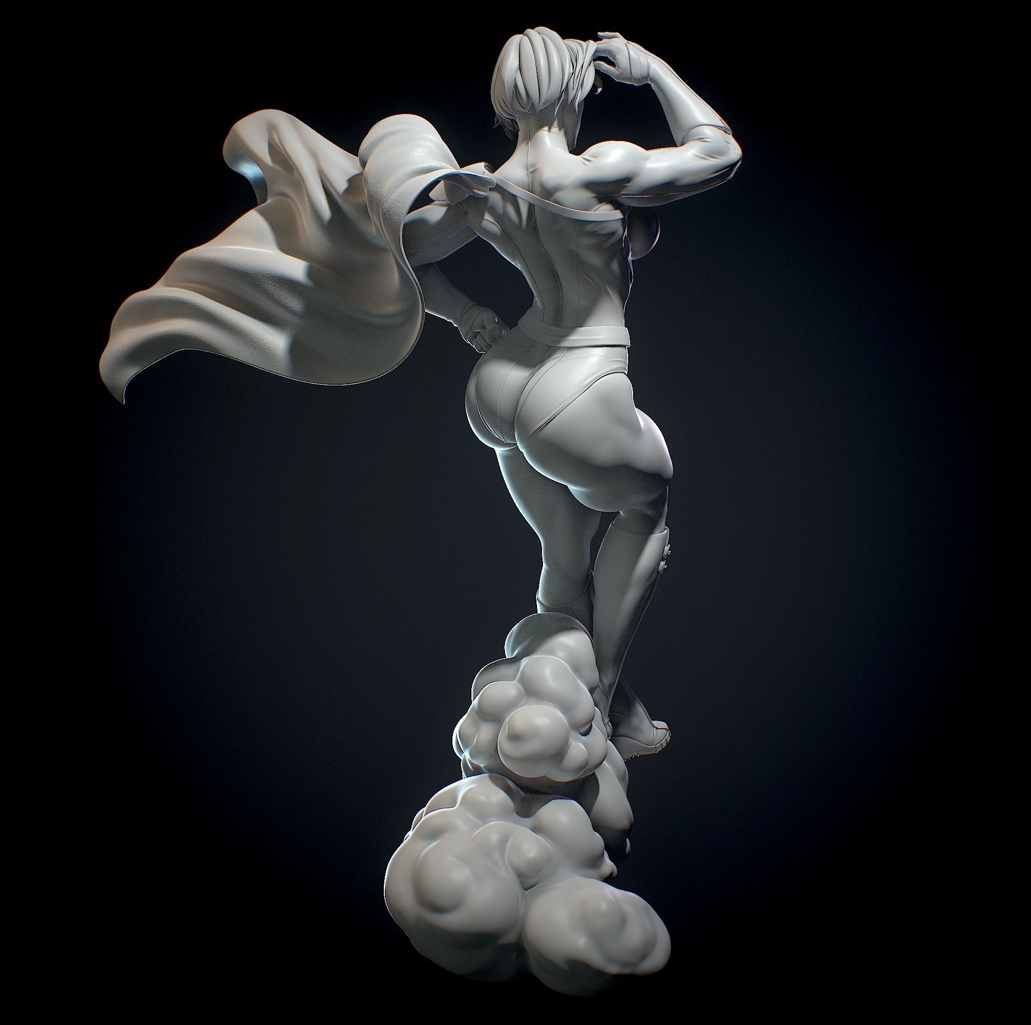 Power girl with NSFW 3D print model_17