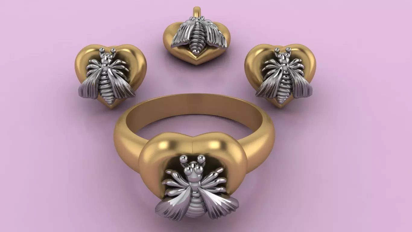 Gucci trio set 3D model 3D print model_0