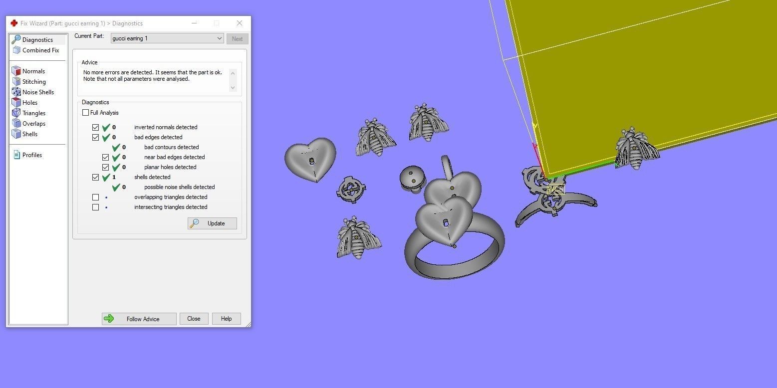 Gucci trio set 3D model 3D print model_5