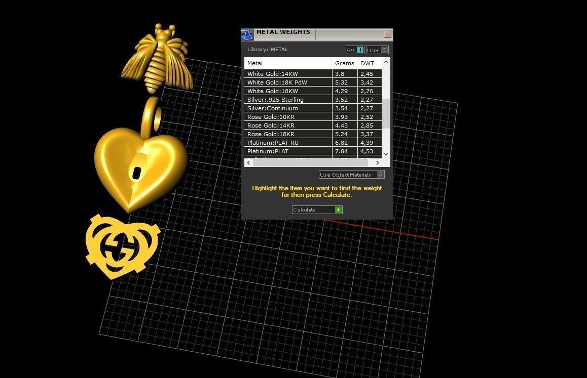 Gucci trio set 3D model 3D print model_11