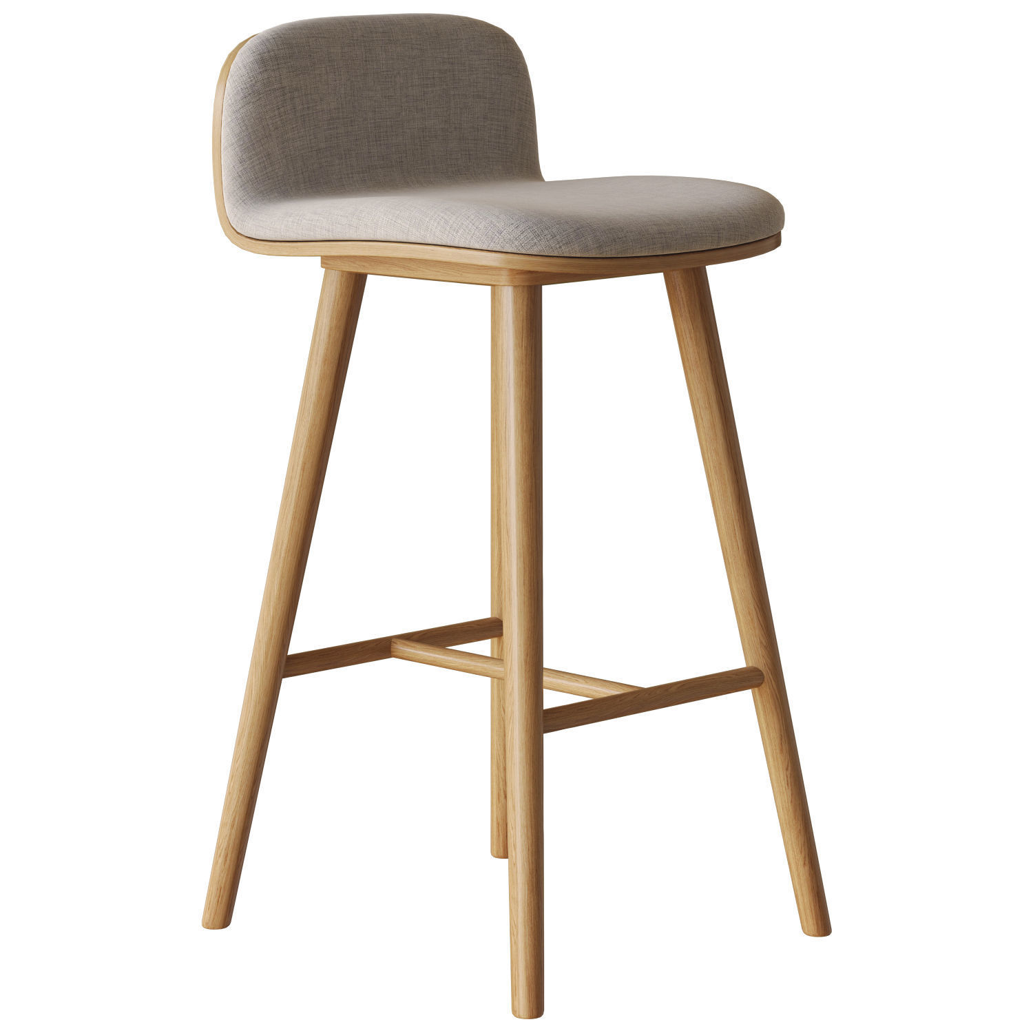 boulder counter stool by west elm 3D model_4