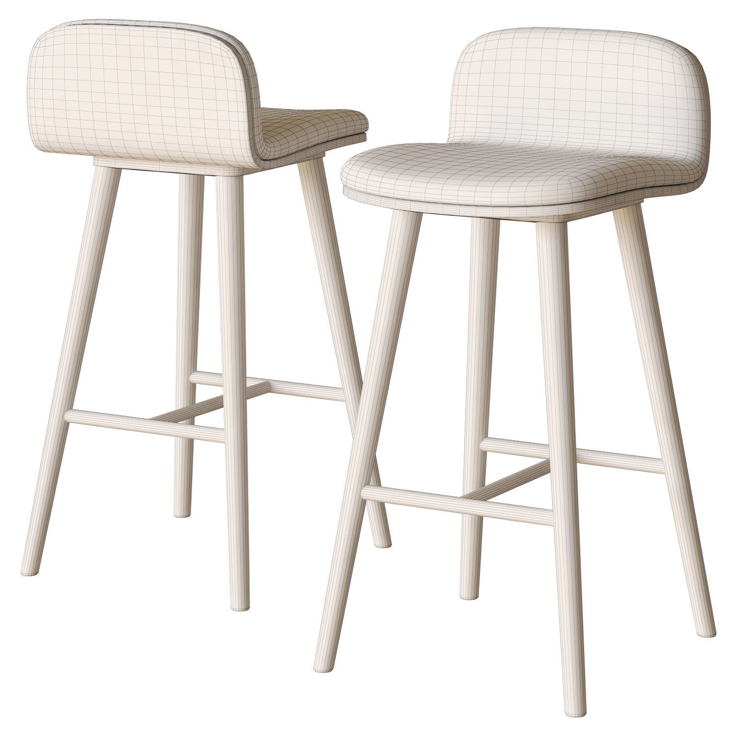 boulder counter stool by west elm 3D model_6