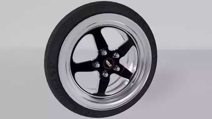 WELD RIM and Tyre Michelin Pilot 3D model