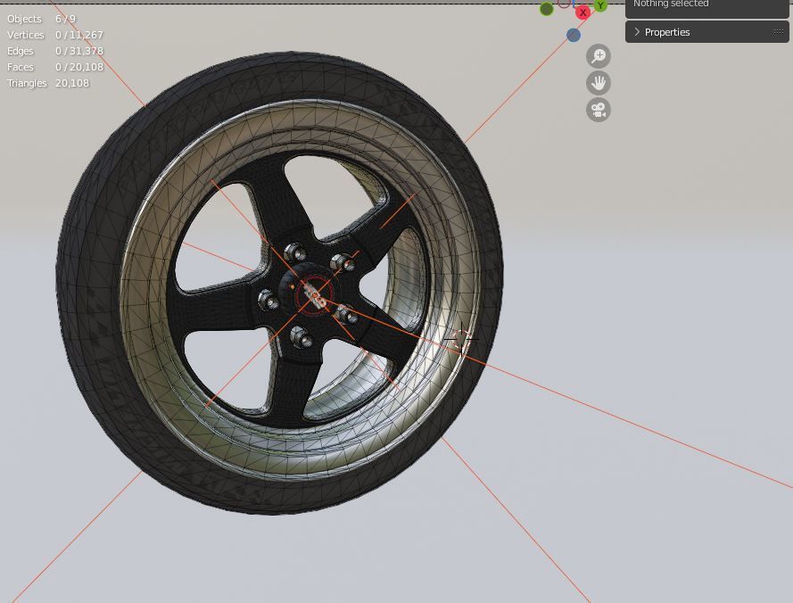 WELD RIM and Tyre Michelin Pilot 3D model rigged | CGTrader