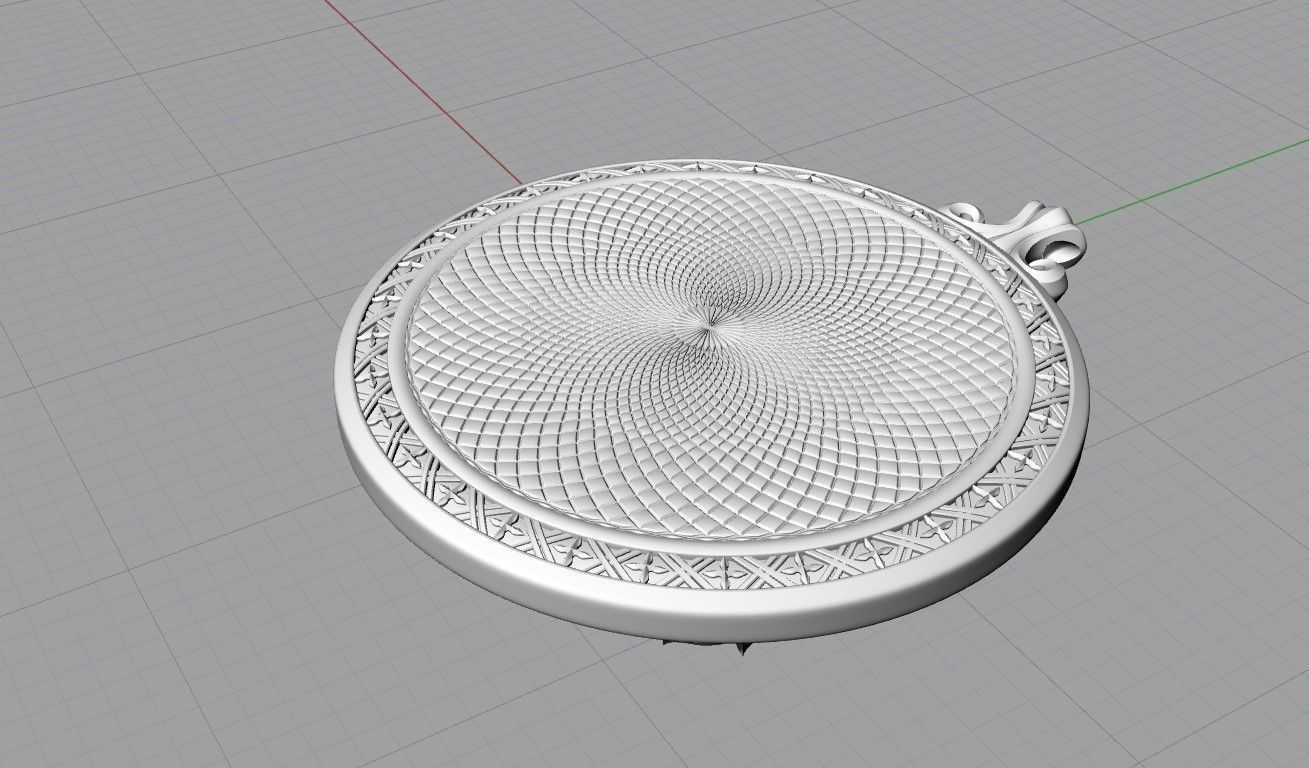 skull pendant 3D model 3D print model_12