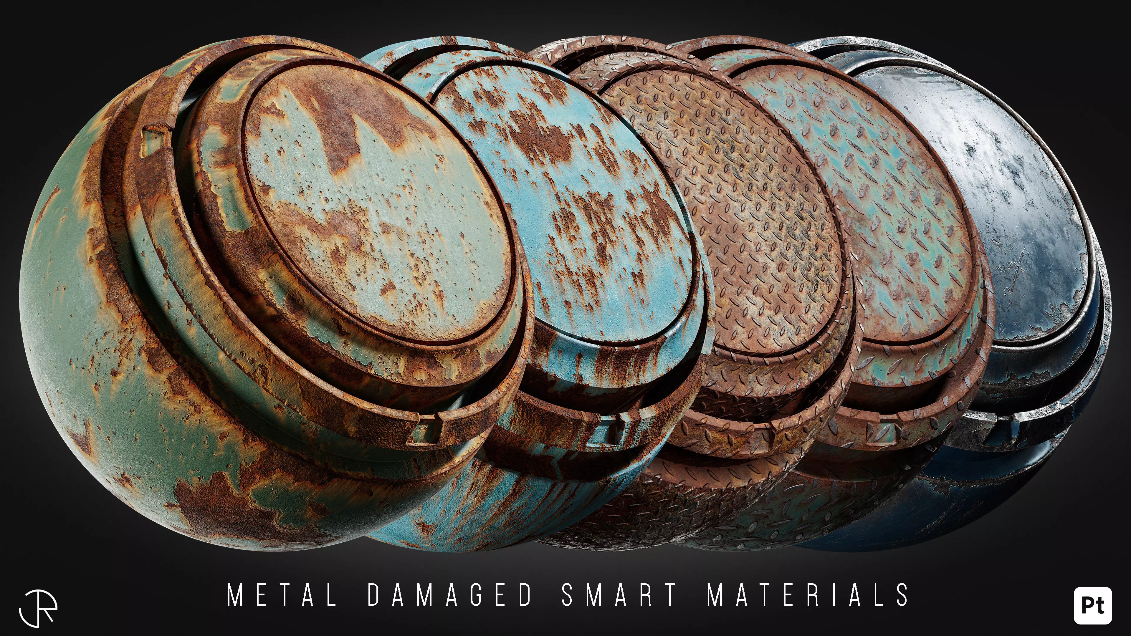 Metal Damaged Smart Materials Vol 01 Texture